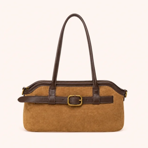 Classic Coffee/Brown Suede Women's Underarm Shoulder Bag