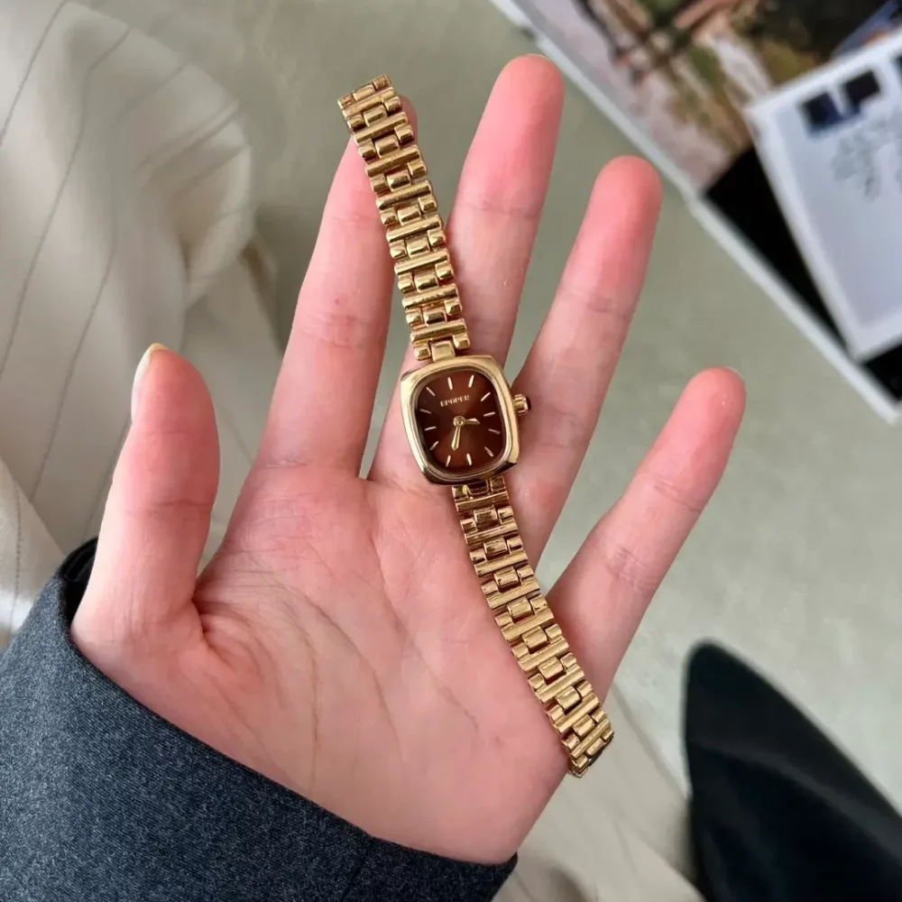 Classic Gold/Purple/Blue Small Square Women’s Watch