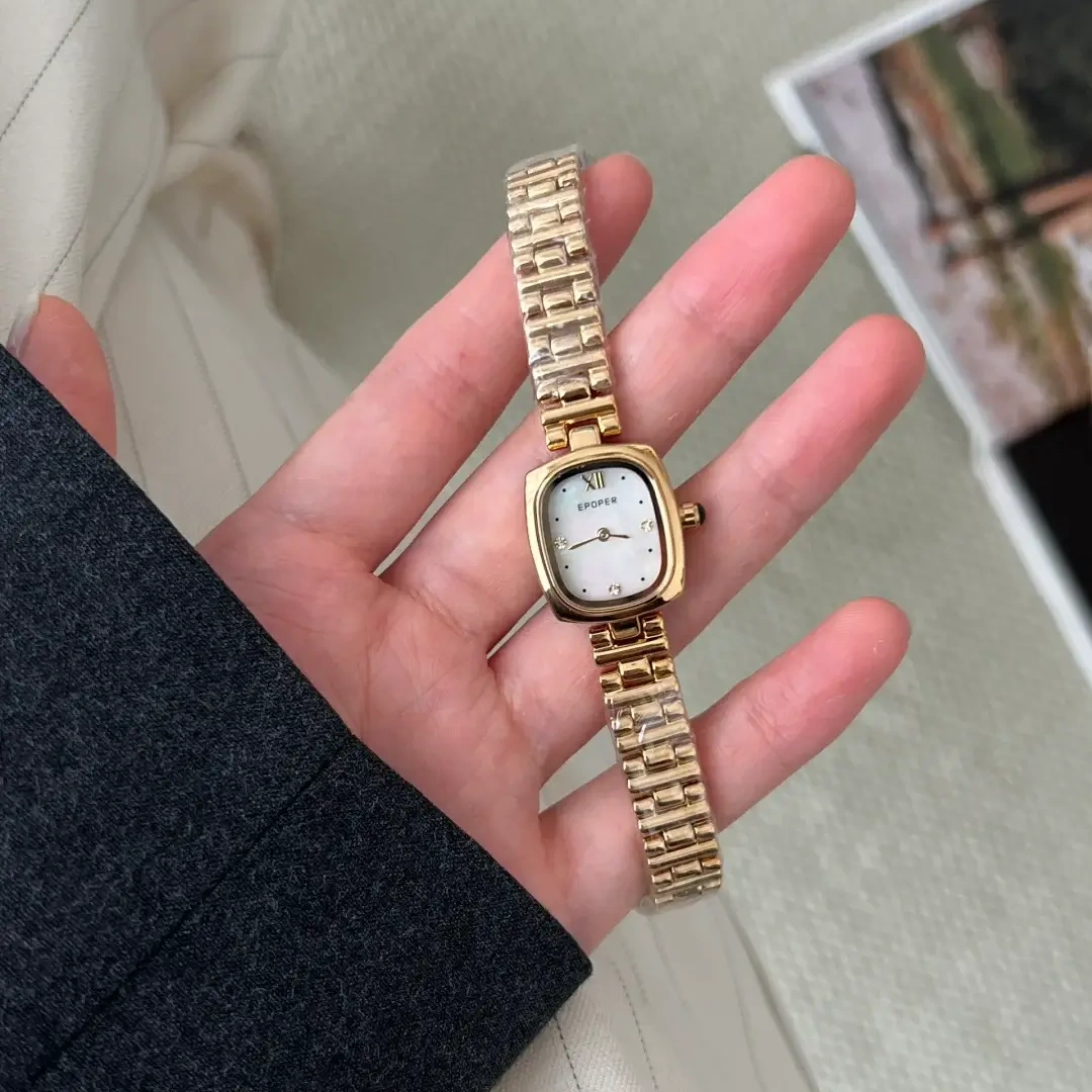 Classic Gold/Purple/Blue Small Square Women’s Watch