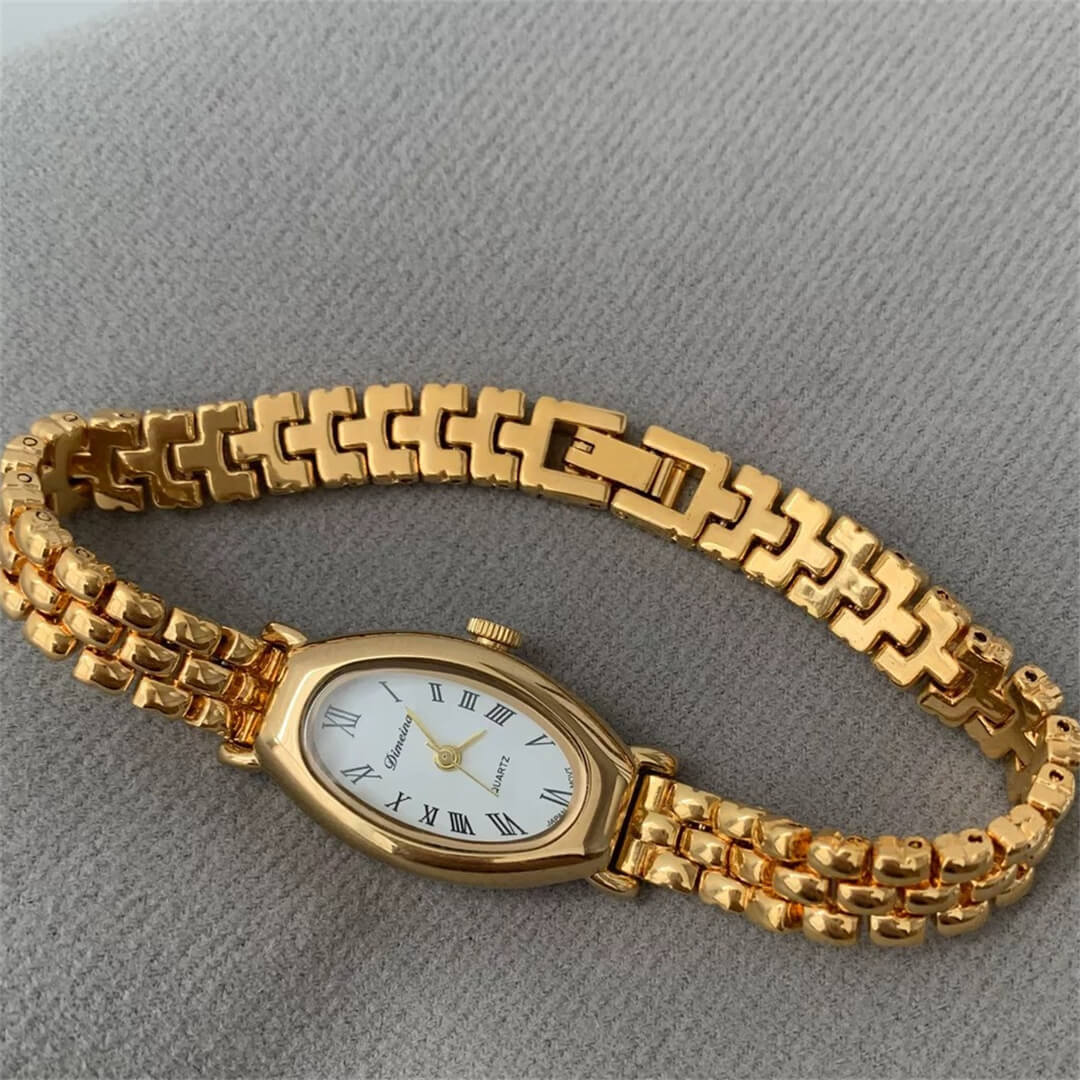 Dainty Gold Bracelet Watch for Women