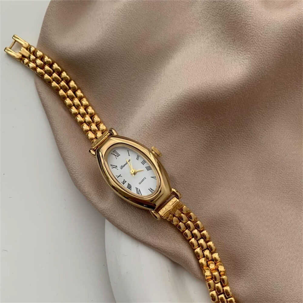 Dainty Gold Bracelet Watch for Women