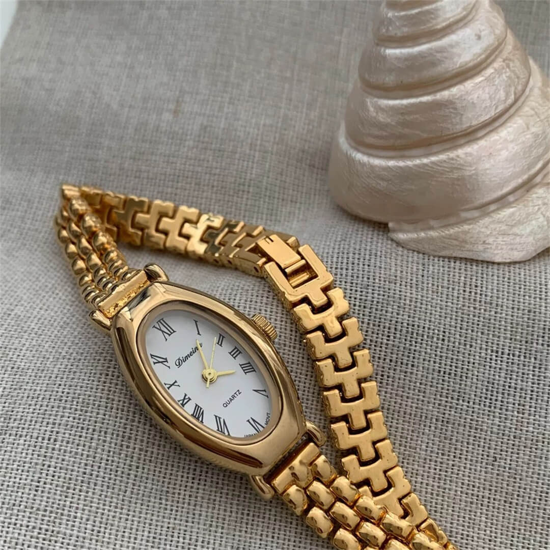 Dainty Gold Bracelet Watch for Women