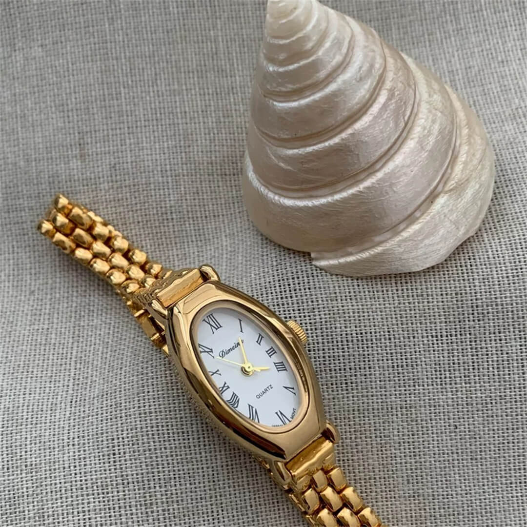 Dainty Gold Bracelet Watch for Women