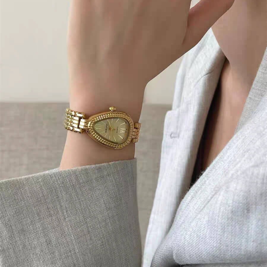 watch320-02.jpg Vintage Style Gold/Silver Snake Head Shape Stainless Steel Watch