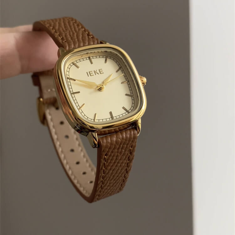 watch339-06.jpg Vintage Style Brown-Gold Square Leather Watch for Women