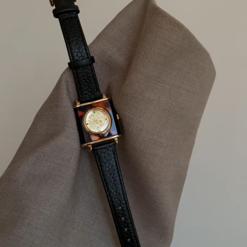 Vintage Square Genuine Leather Women’s Watch