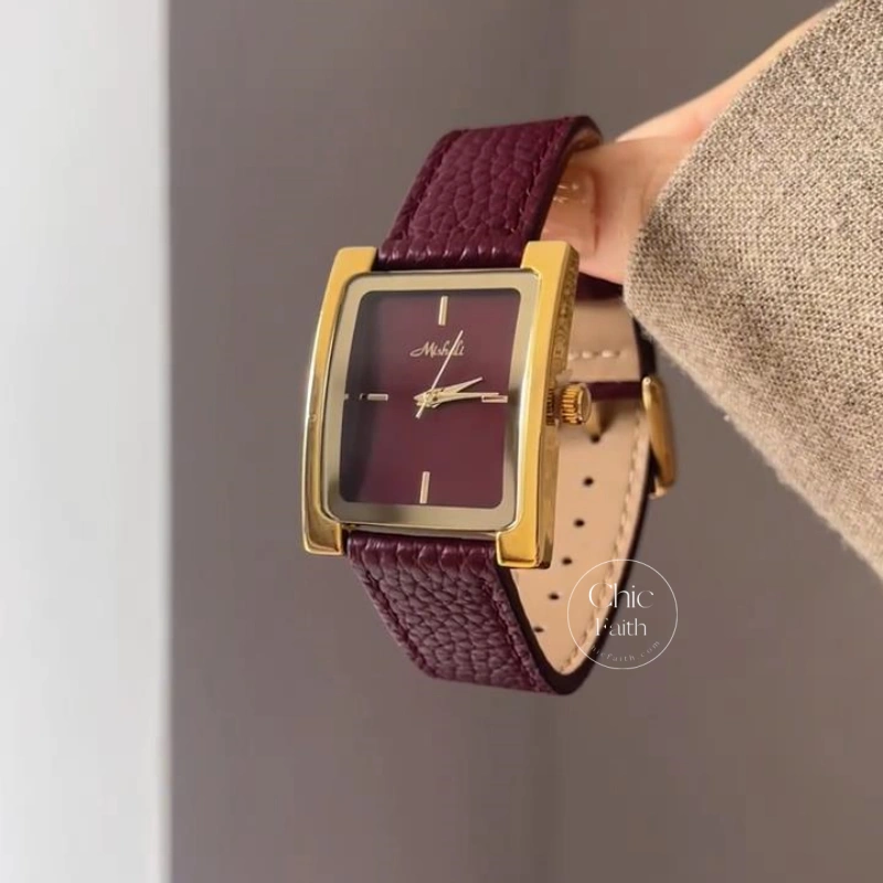 Sophisticated Square Face Ladies Watch