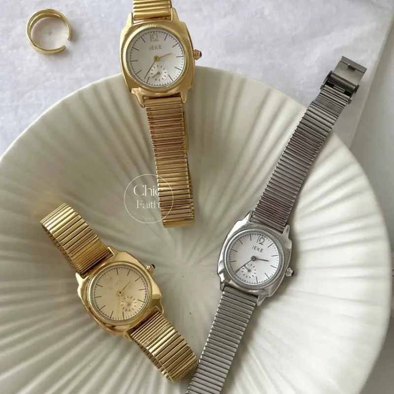 Minimalist Gold/Silver Big Face Women's Watch