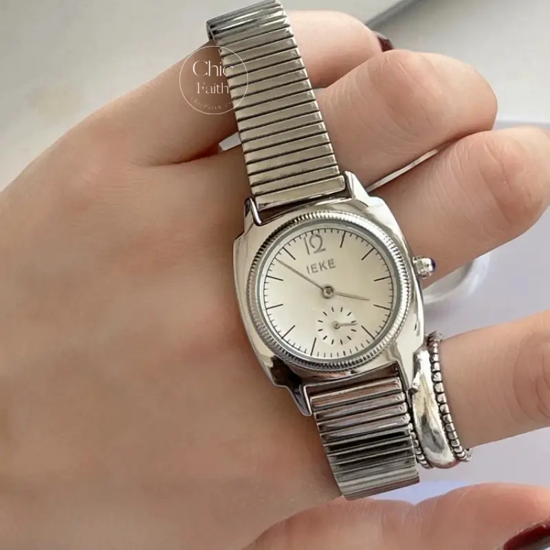 Minimalist Gold/Silver Big Face Women's Watch