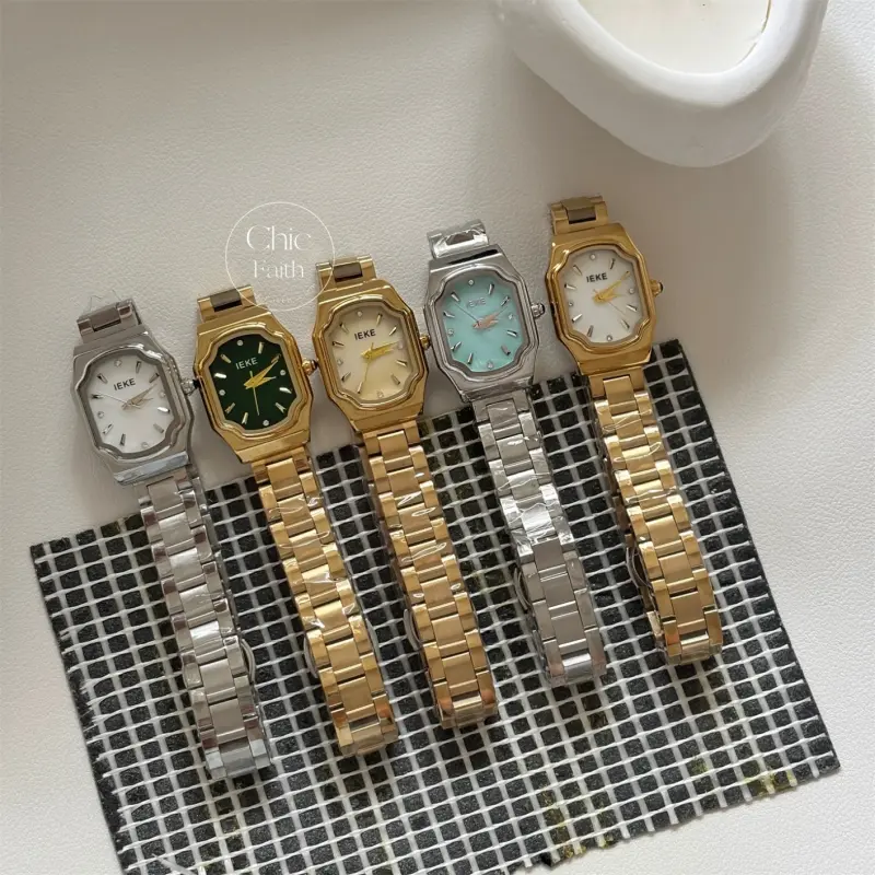 Vintage-Inspired Beige Mother of Pearl Dial Women's Bracelet Watch