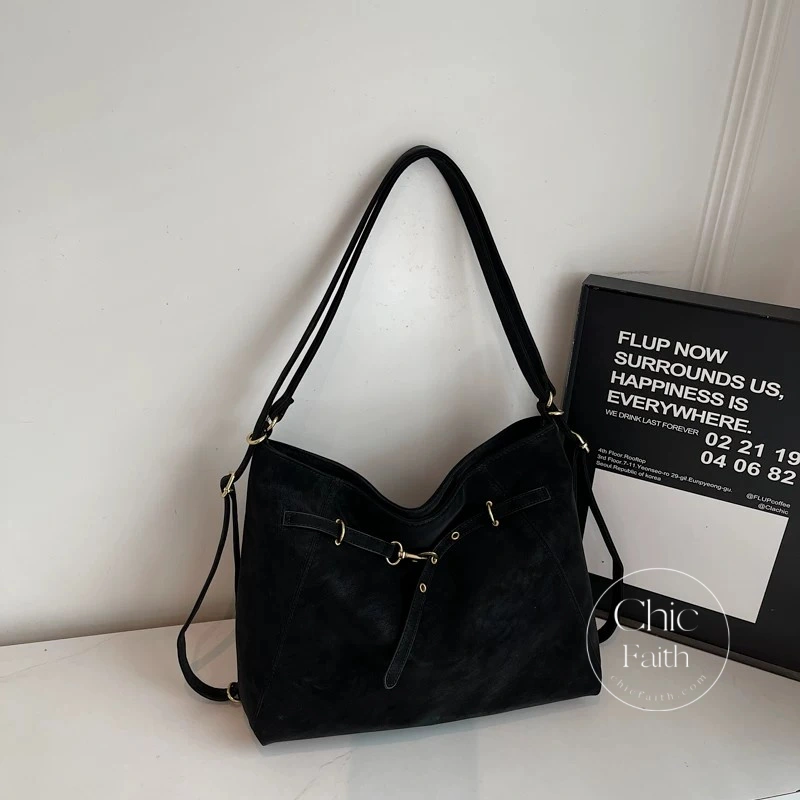 Chic Black/Burgundy/Brown/Gray Leather Women's Leather Tote Bag