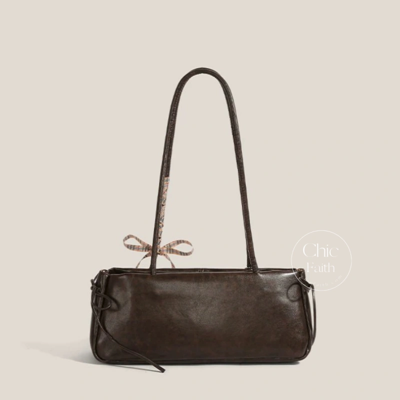 Chic Brown Women's Leather Shoulder Bag