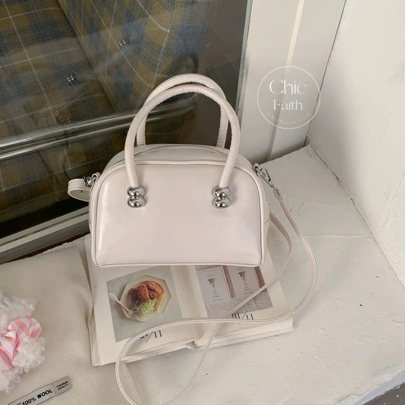 Chic Yellow/Blue/White/Black Leather Mini Women's Shoulder Bag