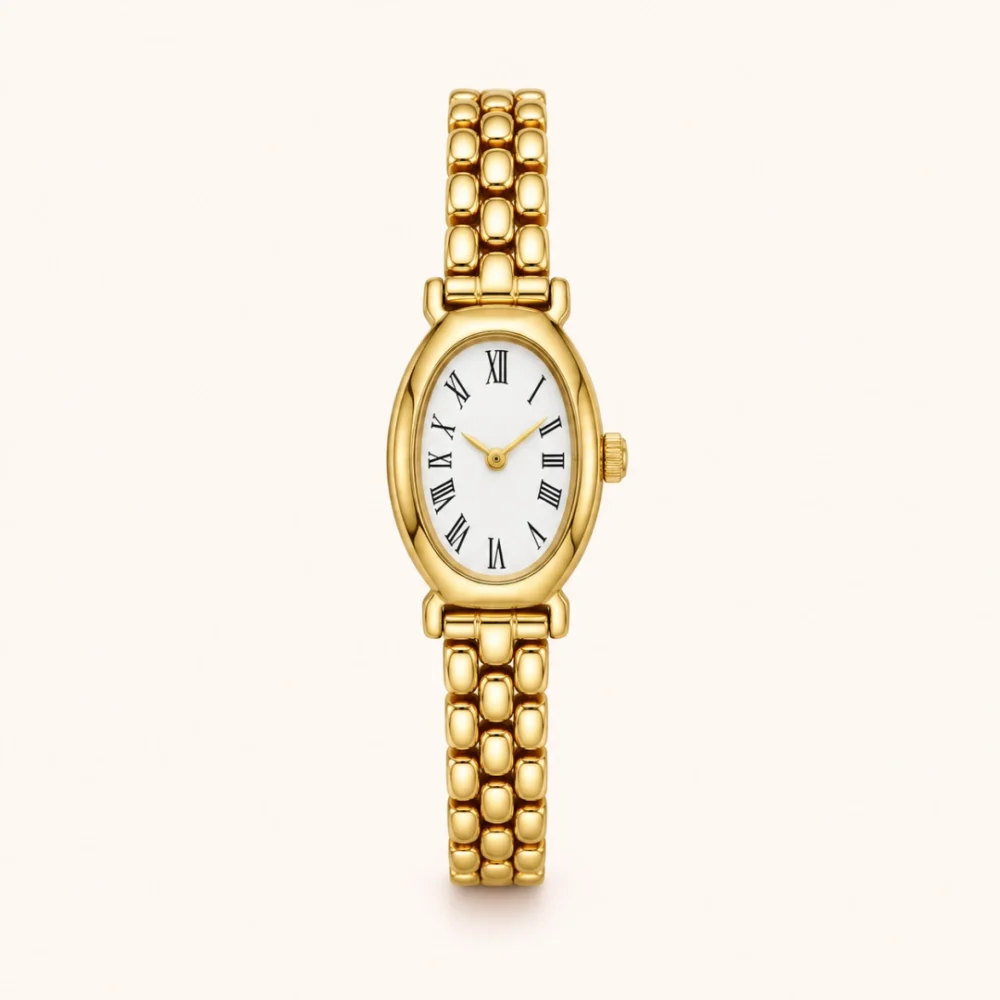 Dainty Gold Bracelet Watch for Women